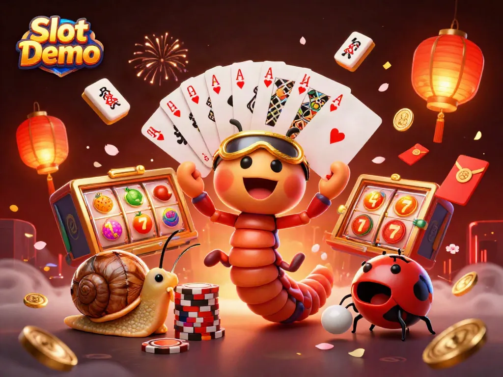 Spin the reels with Slot Demo: vibrant illustration of a lively casino scene.