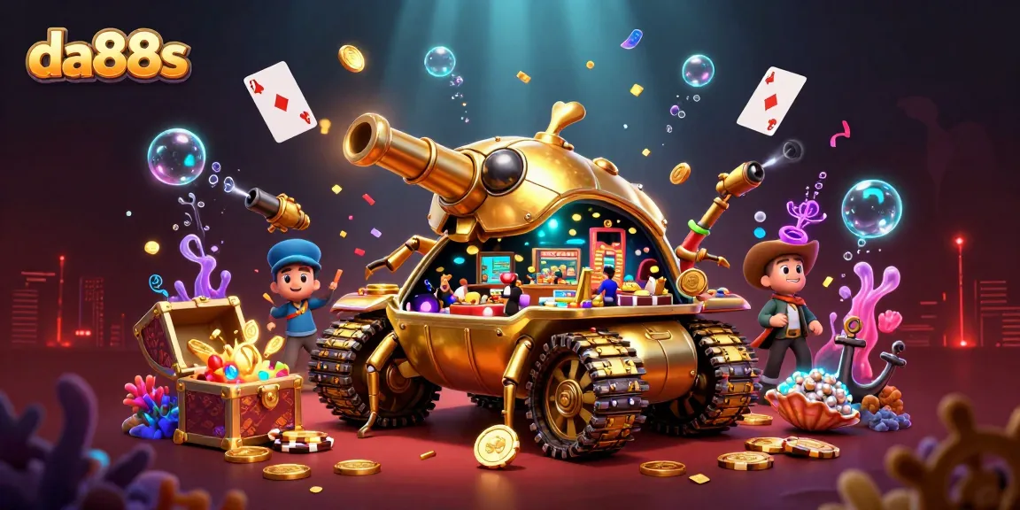 Maximize your winnings with da88s in an ultra-detailed casino adventure featuring a golden beetle tank.
