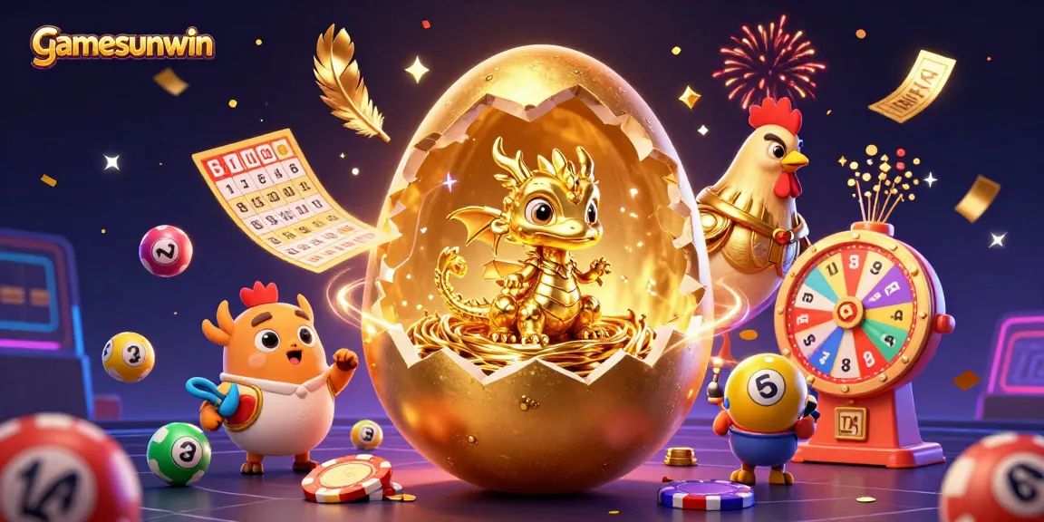 Experience vibrant casino magic with gamesunwin in a lively 3D dragon-themed gaming scene.
